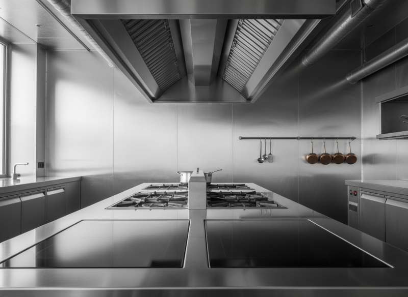 dimensionner la hotte d'extraction au-dessus d'une plancha gaz puissante