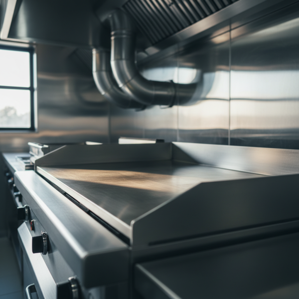 Installation de plancha gaz pour cuisine professionnelle à Bouc-Bel-Air